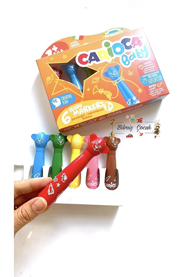Jumbo Baby Super Washable Felt Tip Crayons Pack of 6