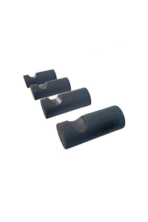 Ahşap Modern Duvar  Banyo Askılık 4 lü Set Dekoratif Askı  Siyah - 5