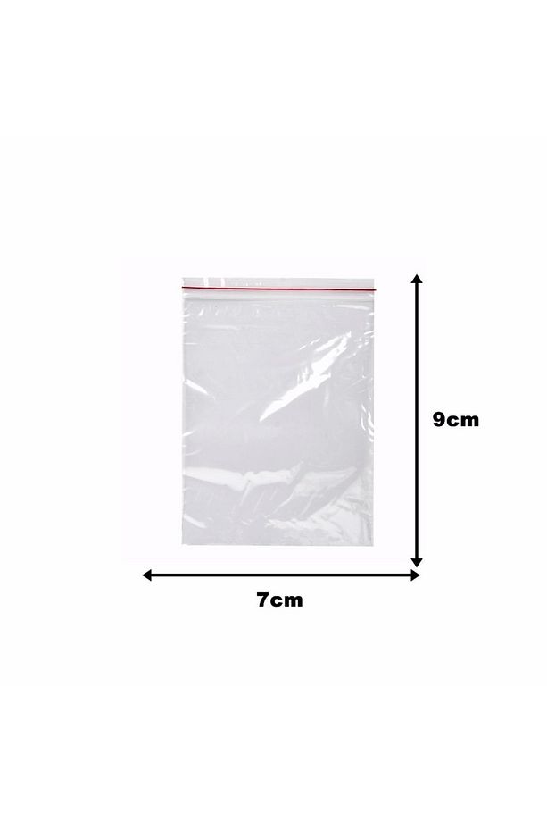 200 Adet 9x11 Cm Kilitli Poşet , Kilitli Naylon Torba , Şeffaf Ambalaj Poşeti , Kına Çerez Poşeti - 2