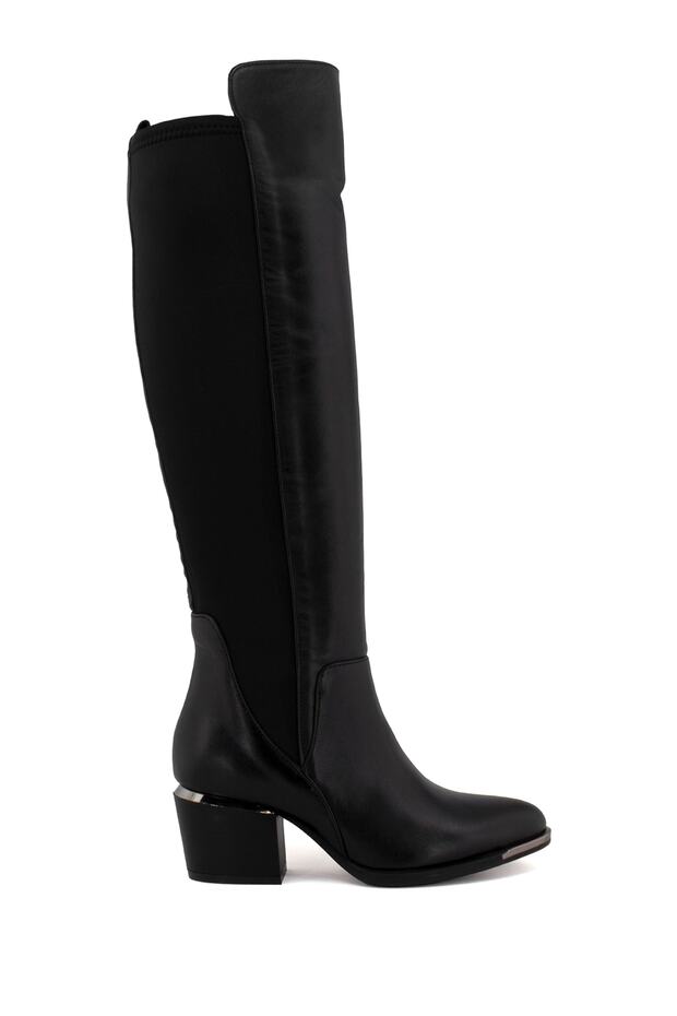 1928158k Women's Genuine Leather Boots Black