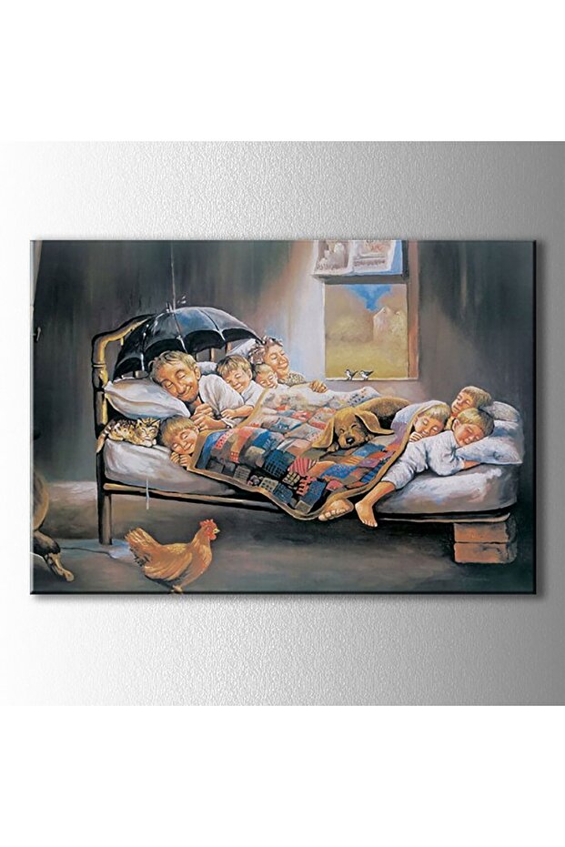 Mutluluğun Resmi Kanvas Tablo - 1