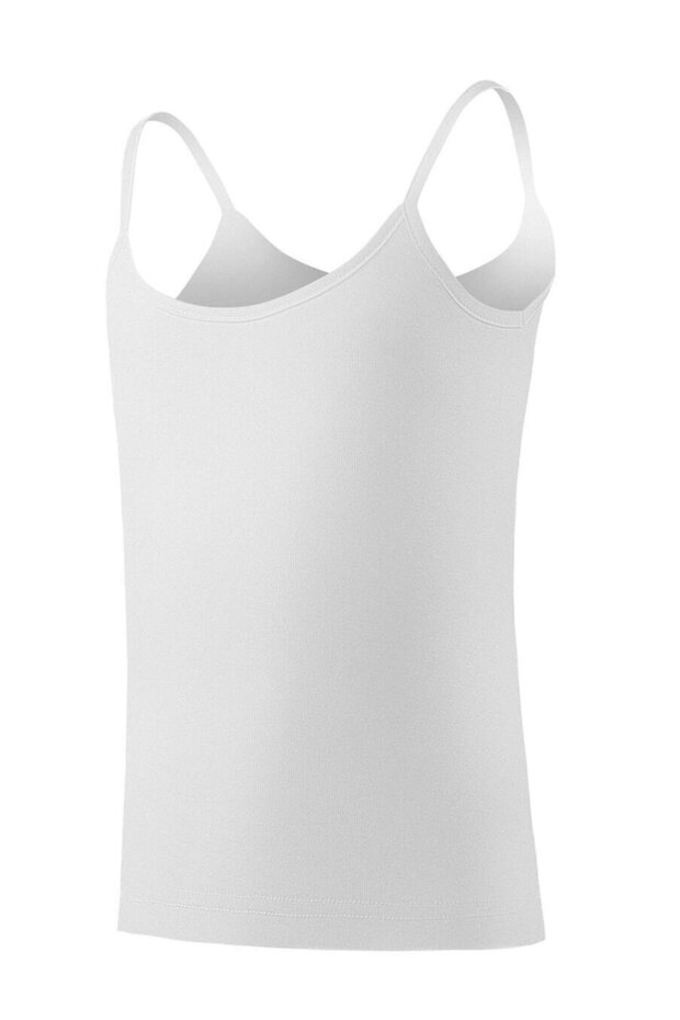 Girl's 100% Cotton & Cotton Rope Strap Ribbed Tank Top Pack of 3