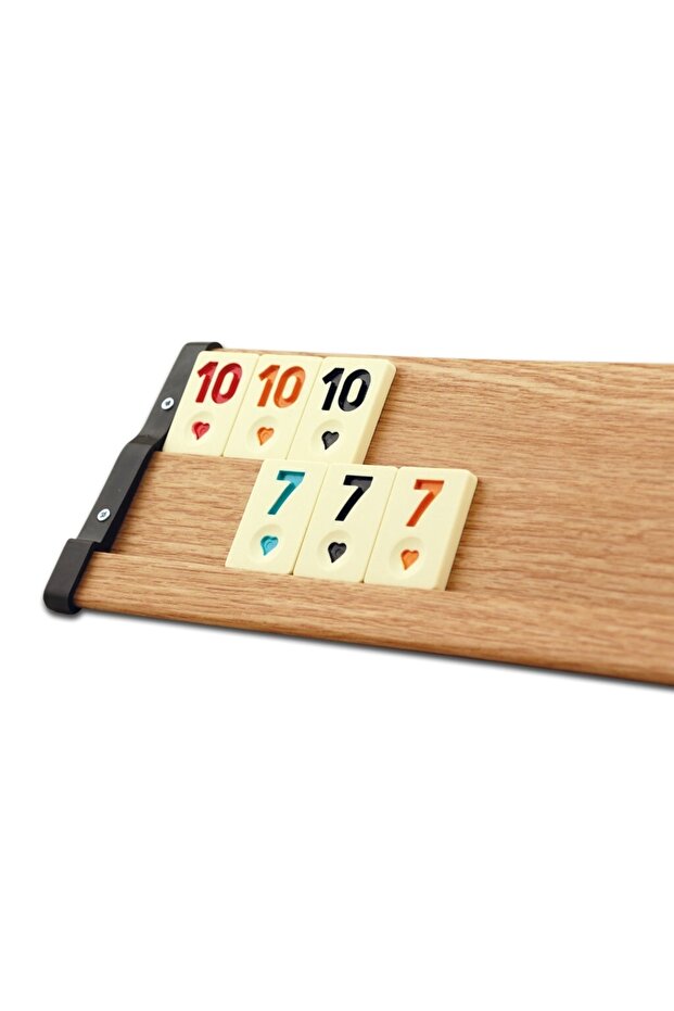 101 طقم أوكي بلاستيكي بمظهر خشبي بيضاوي الشكل 1010839