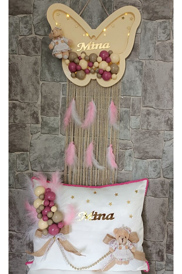 Ledli Bebek Kapi Süsü Yastik - 1