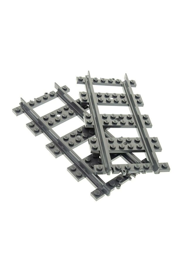 Original Custom Moc Accessory Train Track (Rc Trains) Straight Flat Train Track 2 Pieces Will Be Sent