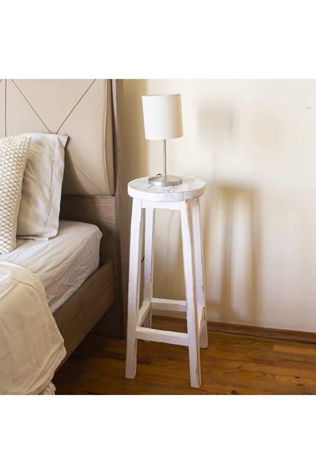 Bar Taburesi Beyaz Eskitme - 1