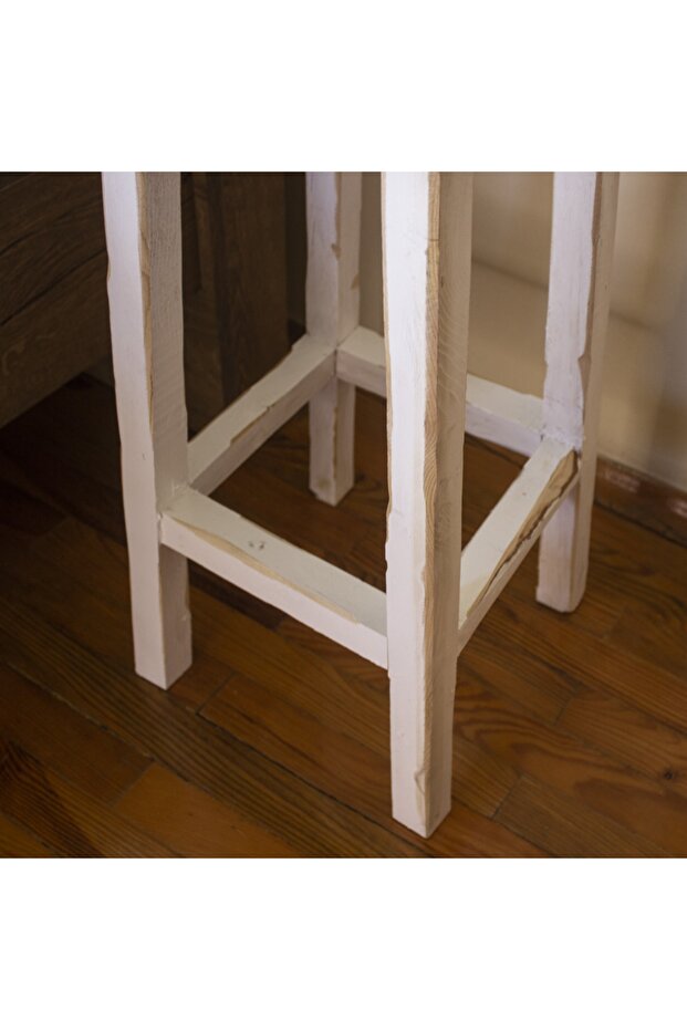 Bar Taburesi Beyaz Eskitme - 8