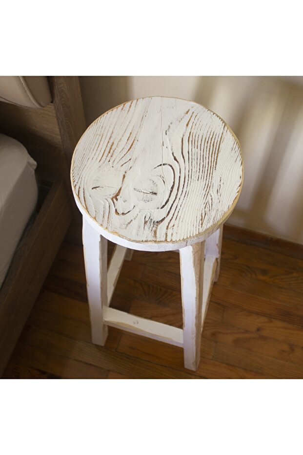 Bar Taburesi Beyaz Eskitme - 9