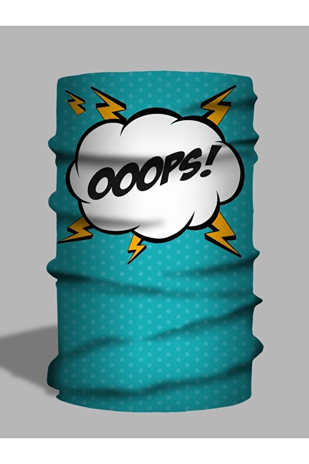 Comic Patterned Neck Collar - Paphos - 1