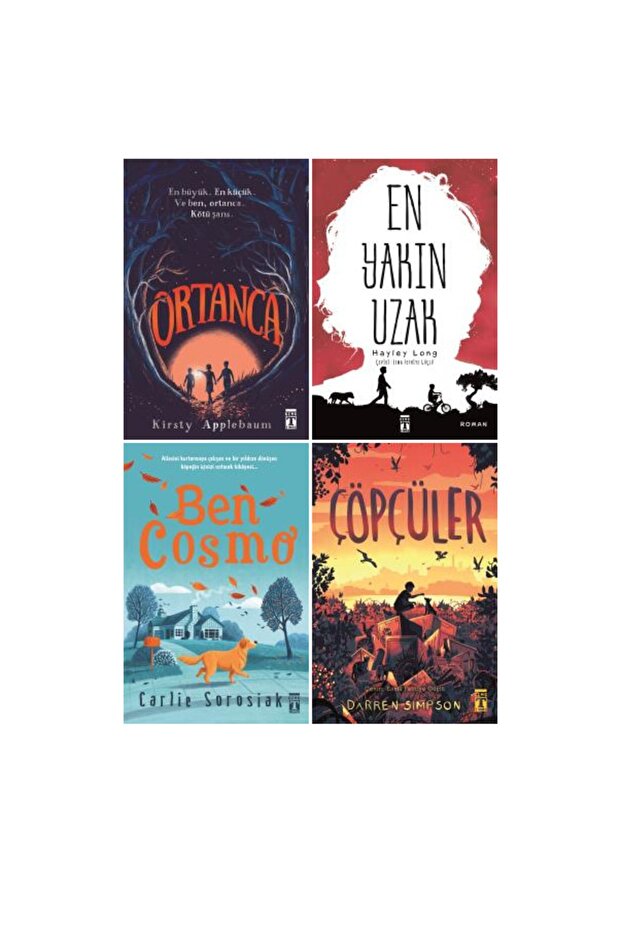 5-6-7-8. Classroom Library 4 Book Set / Hydrangea - the Garbage Pilers - Ben Cosmo - the Farthest Near