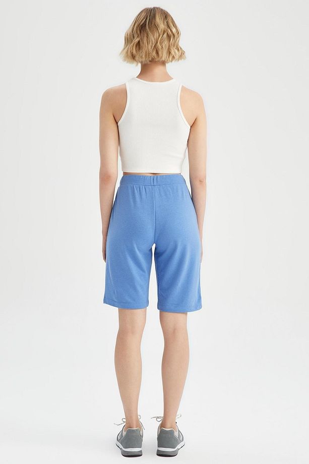 Regular Fit Pamuklu Bermuda - 4