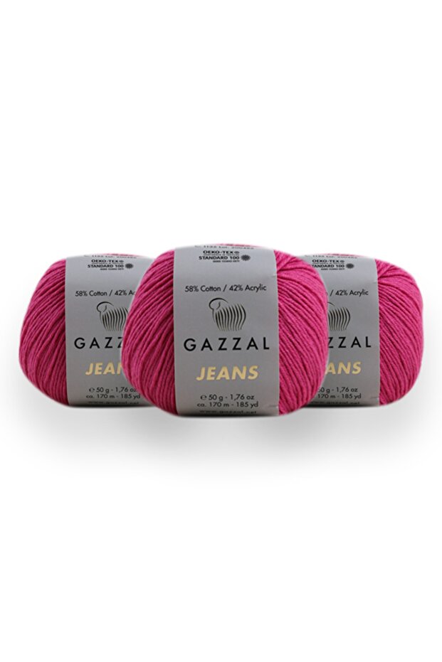 Jeans 50 Gr 3 Pack Amigurumi Punch Hand Knitting Yarn Taka Yarn (1135 Jns)