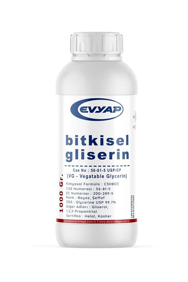 Bitkisel Gliserin | Gıda Tipi | 1000 Gr (800 Ml) - 1