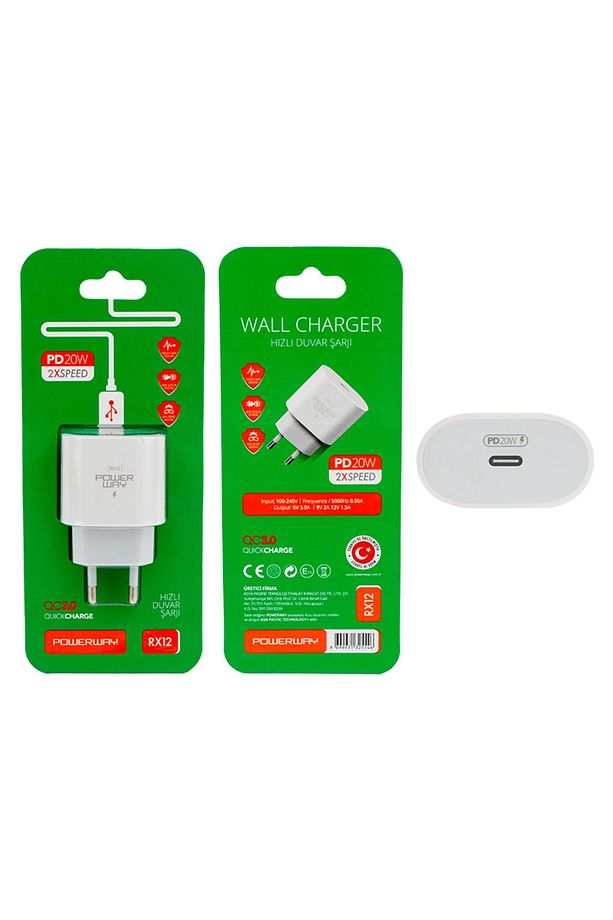 Type-c Ipad Iphone Ipod Uyumlu Şarj Adaptörü Quick Hızlı 5 Volt 3 Amper 3000mah 5v 3a 9v 2a 12v 1.5a - 1