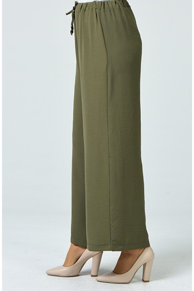 Aerobin Fabric Wide Leg Trousers