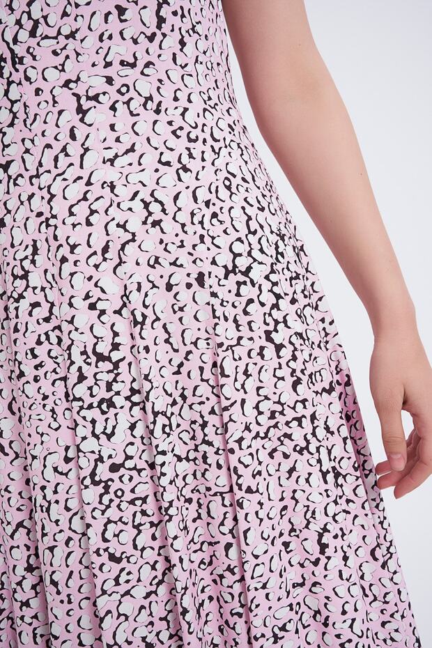 Blz-baskılı Kolsuz Elbise - 2