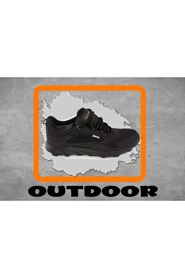 7201 Comfort Sole Black Waterproof Outdoor Shoes