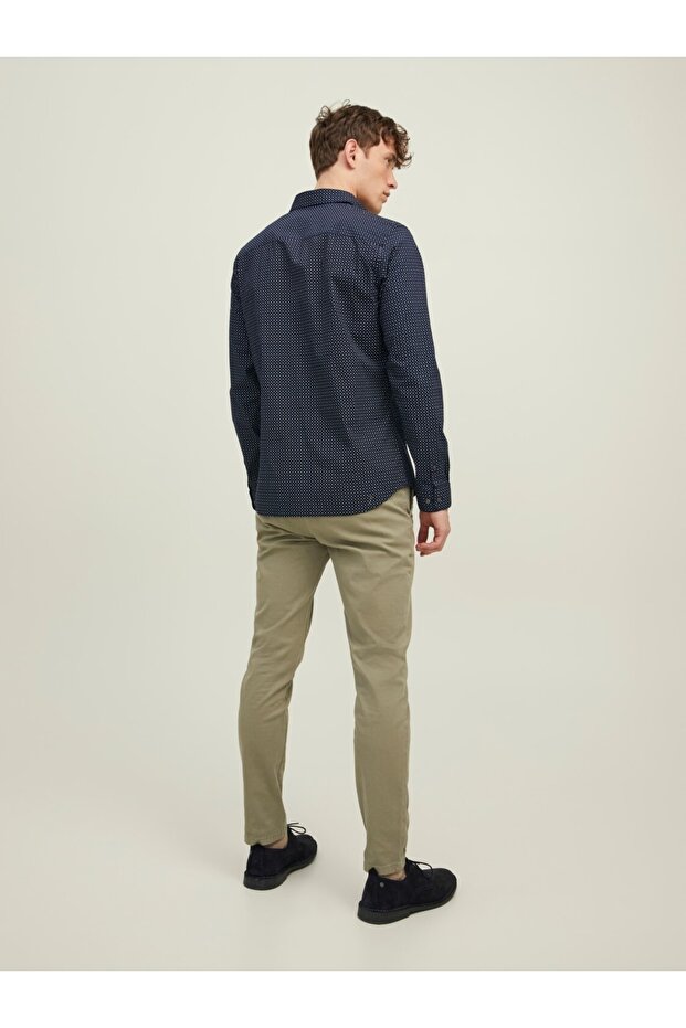 Jprblablackpool Stretch Shırt Ls Aw22 Sn