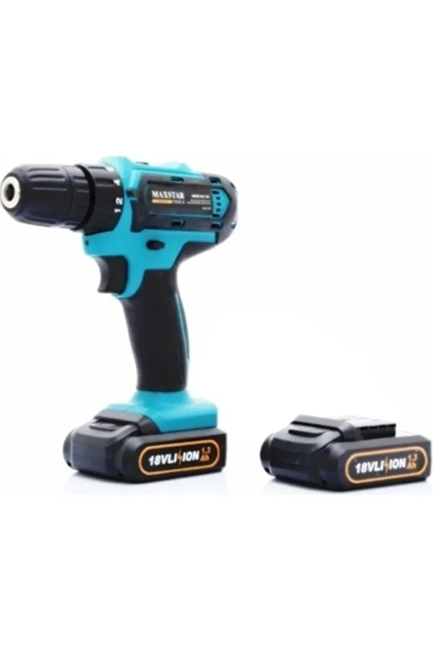 18v Li-on Çift Akülü Şarjlı Matkap Vidalama + 24 Parça Set - 2