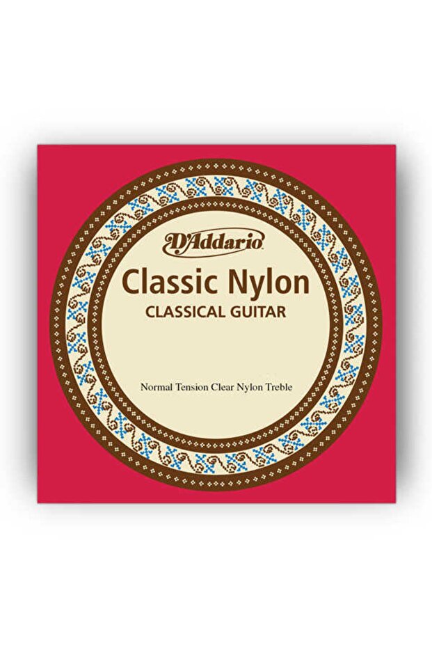 D'addario Ej27 سلسلة جيتار كلاسيكية واحدة E (سلك mi الأول)