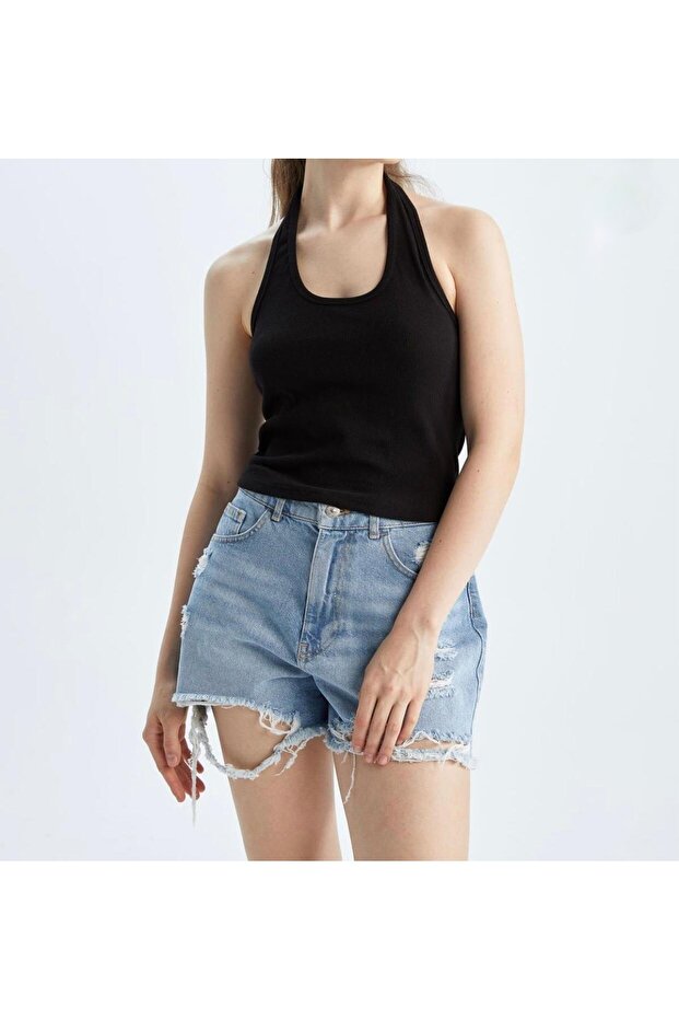 Halterneck Cotton Crop - 1