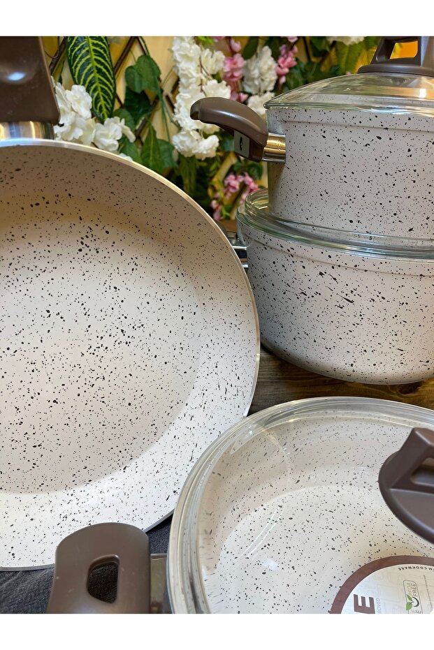 Gözde 7 Parça Granit Tencere Seti (bej) - 2