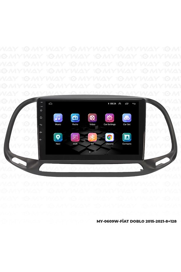 Fiat Doblo Android Carplay Navigasyon Multimedya Ekran-8gb Ram - 6