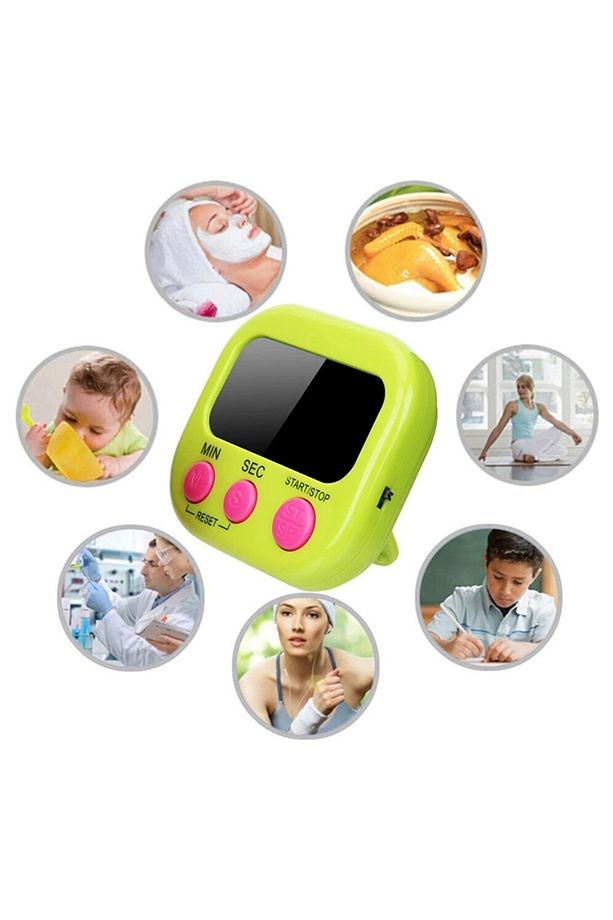 Mutfak Zamanlayıcı Timer Yumurta Zamanlayıcı Kronometre Alarm - 9