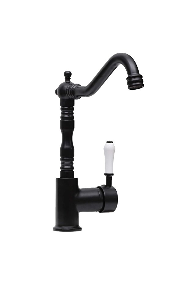 Porcelain Sleeve Black Sink Faucet