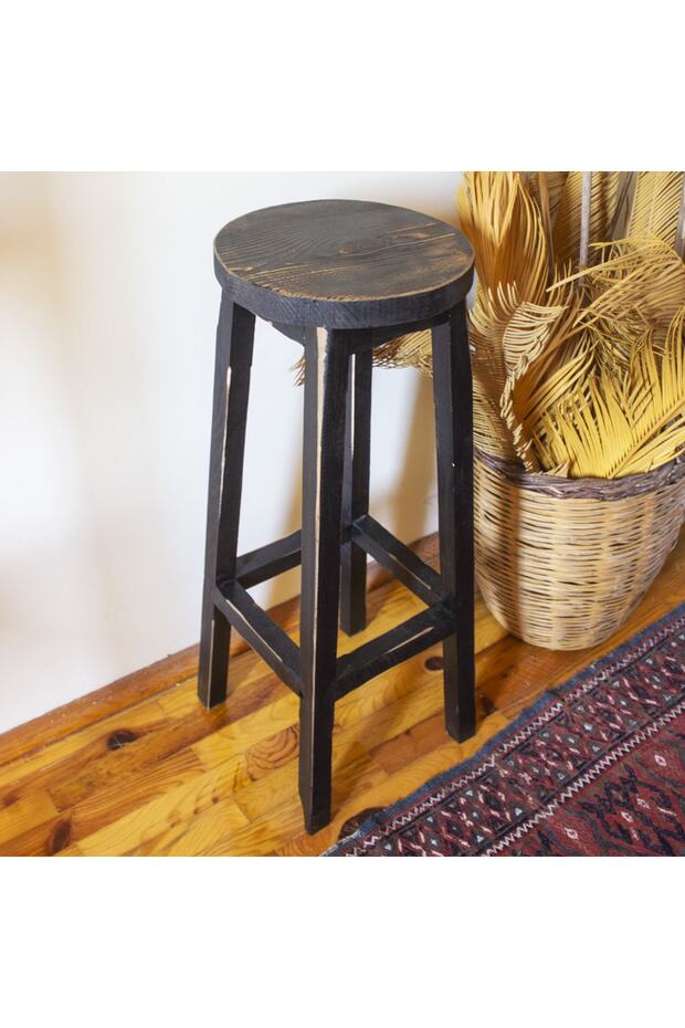 Bar Taburesi Siyah Eskitme - 5