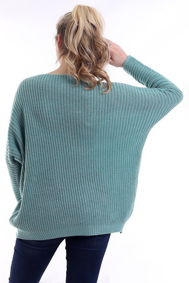 V-Neck Oversize Sweater - 6