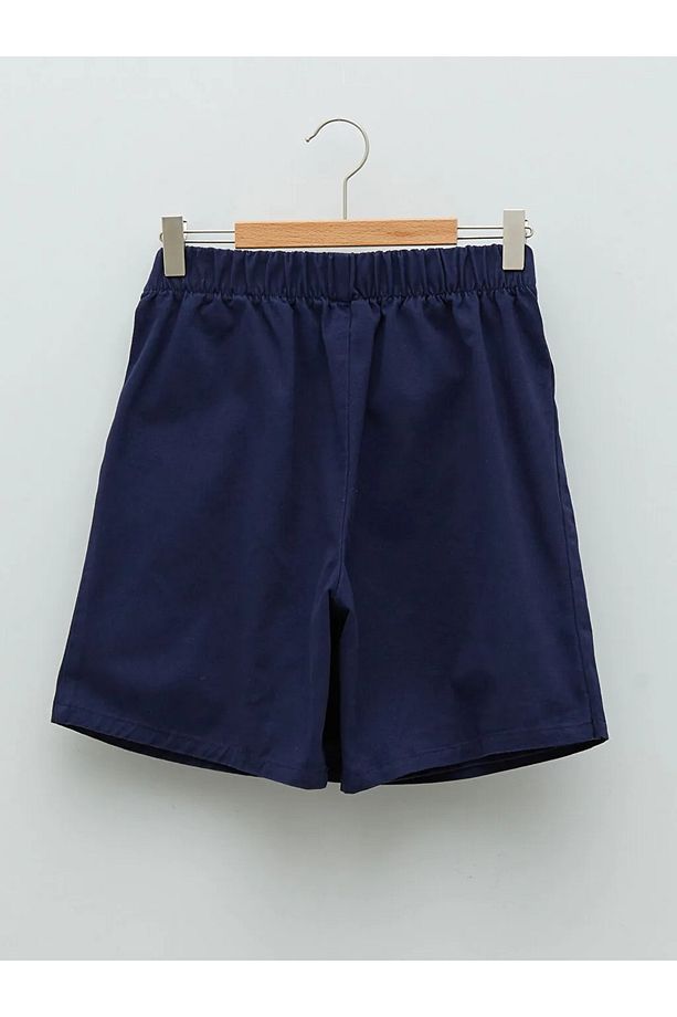 Your Fashion Style'dan Kız Çocuk Lacivert Şort Etek Basic Gabardin - 7