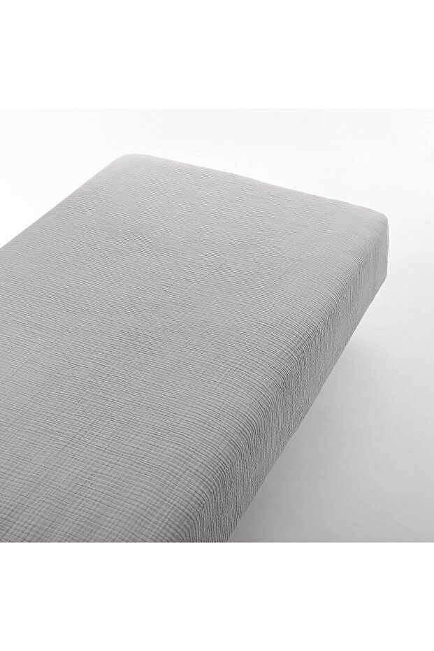 Multi Muslin Mother's Side Crib Sheet with Elastic 100% Organic Cotton (65X95 CM UP)