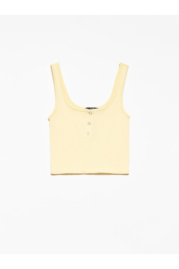 3728 Önü Çıtçıtlı Atlet-t.sarı - 2