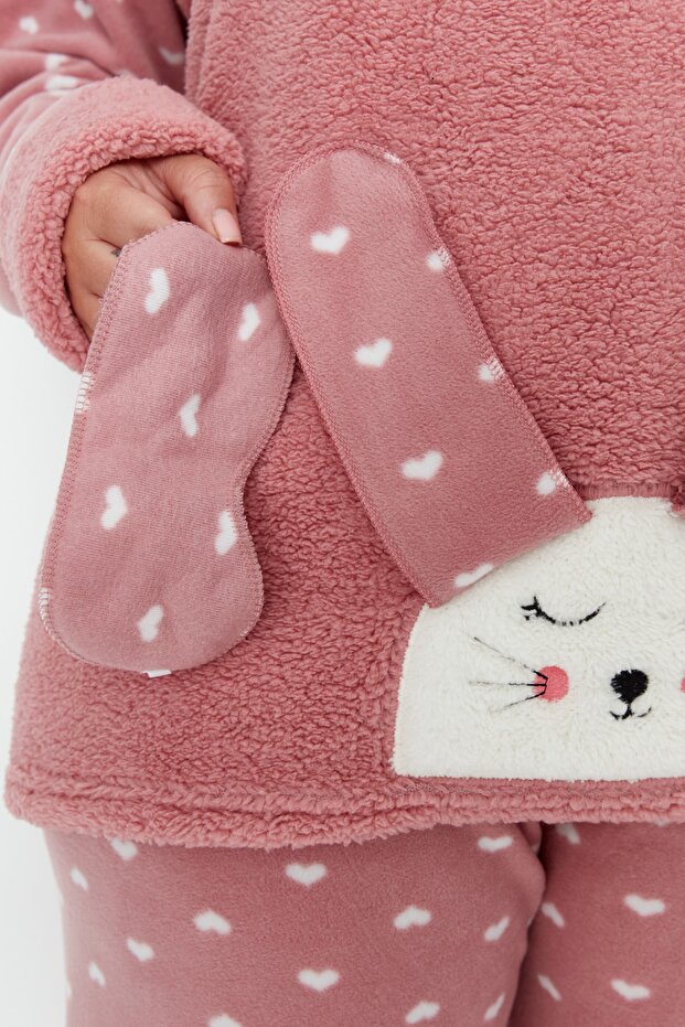 Komplet piżamowy Powder Heart Sleep Band Polar Winter Knitted TBBAW23AI00025 - 5