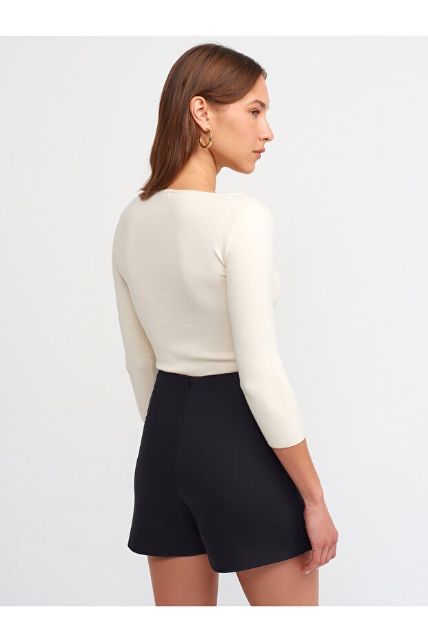 4974 Şort Etek-siyah - 3