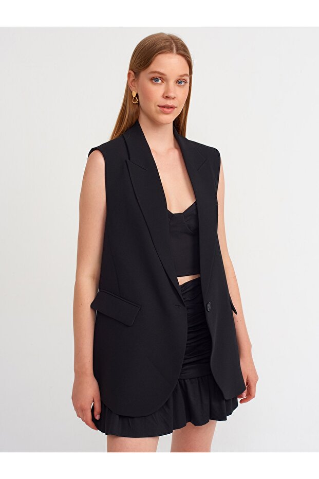 60313 Blazer Vest-black - 1