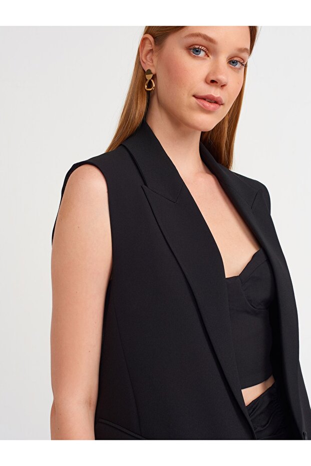 60313 Blazer Vest-black - 3