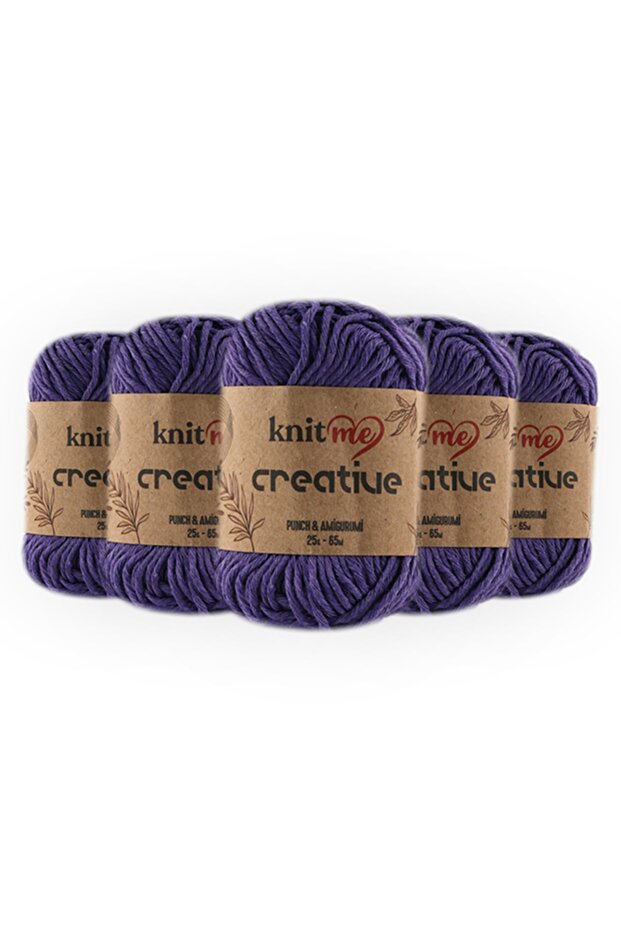 Creative 25Gr 5 Pack 100% Cotton Amigurumi Punch Hand Knitting Yarn Taka Yarn 1031