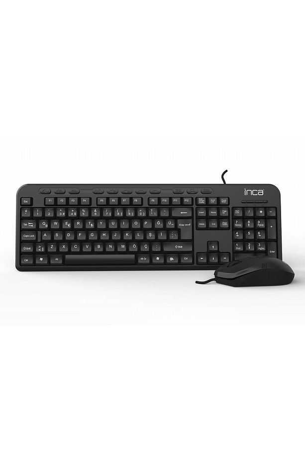 IMK-375T USB Q Trk Optic Mouse Siyah Standart Klavye - Mouse Set - 2
