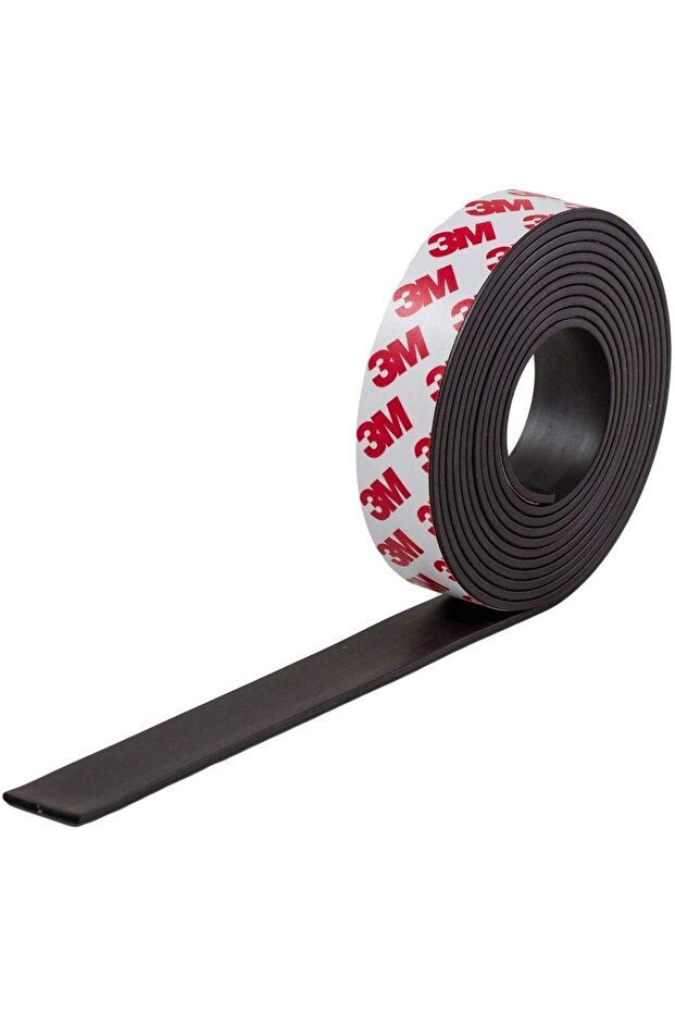 15 Metre Yapışkanlı Şerit Mıknatıs Magnet Mıknatısı - 3m Yapışkanlı - 15 Metre Uzunluk -en 12mm - 4