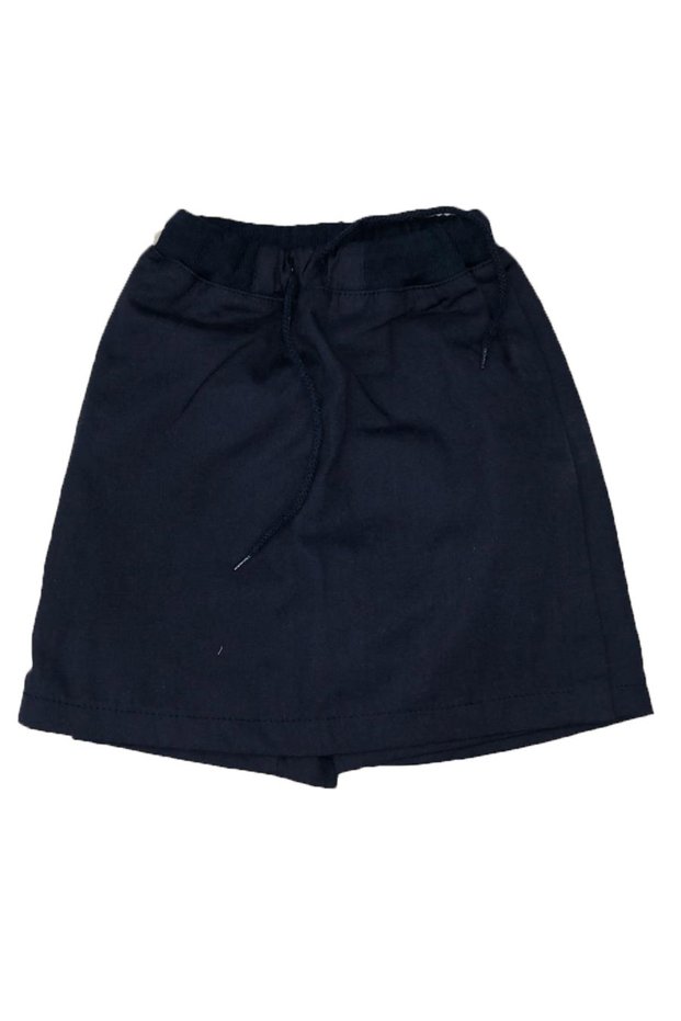 Girl Ribbed Waist School Performance Graduation Shorts Skirt