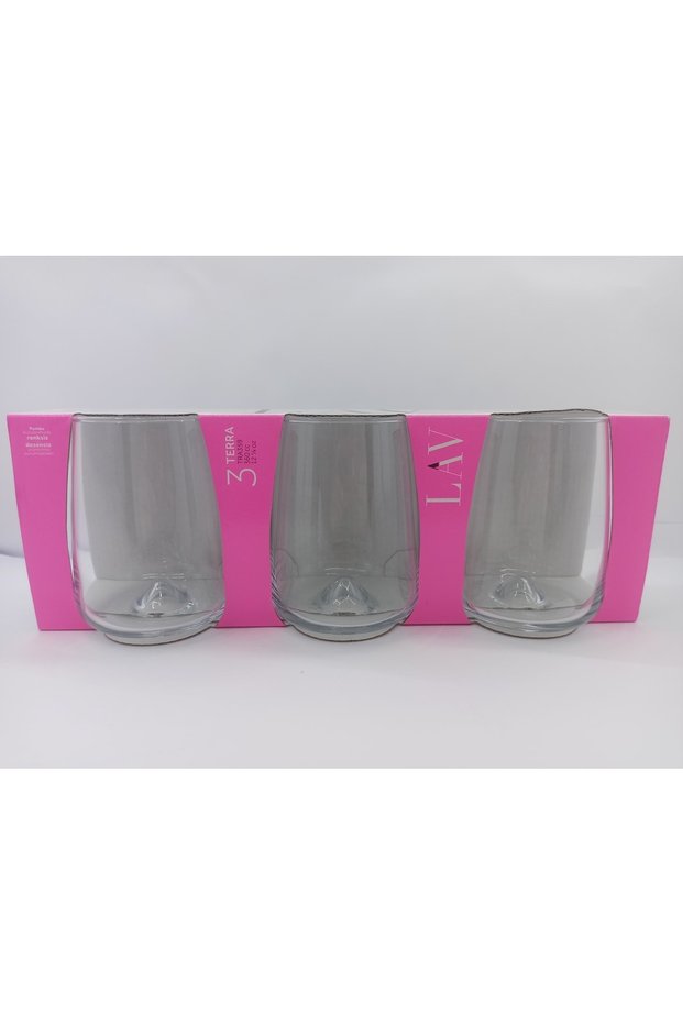 Set of 3 360cc Soft Drinks and Water Cups - Goblet Tra359