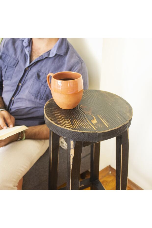 Bar Taburesi Siyah Eskitme - 4