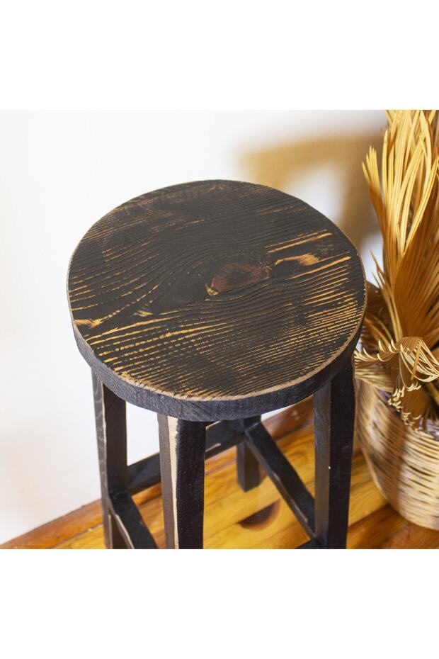 Bar Taburesi Siyah Eskitme - 7