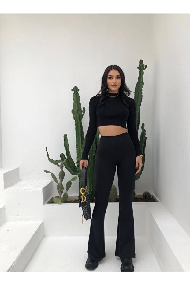 Ispanyol Paça Tayt Pantolon - 1