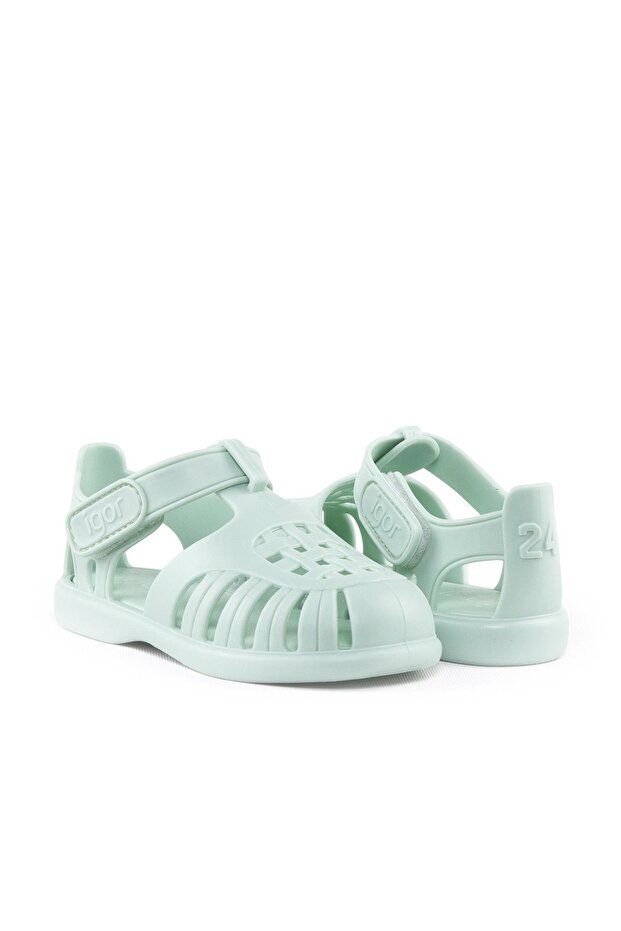 S10271 Tobby Solid Çocuk Mentol Sandalet - 6