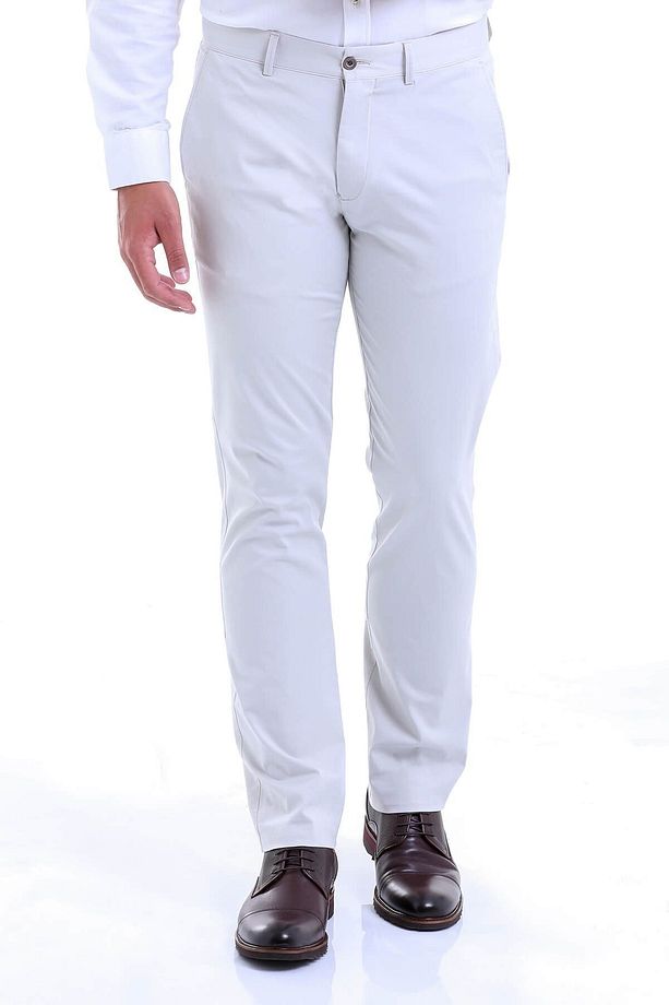 Taş Regular Fit Düz Pamuklu Yandan Cep Kanvas Pantolon - 3