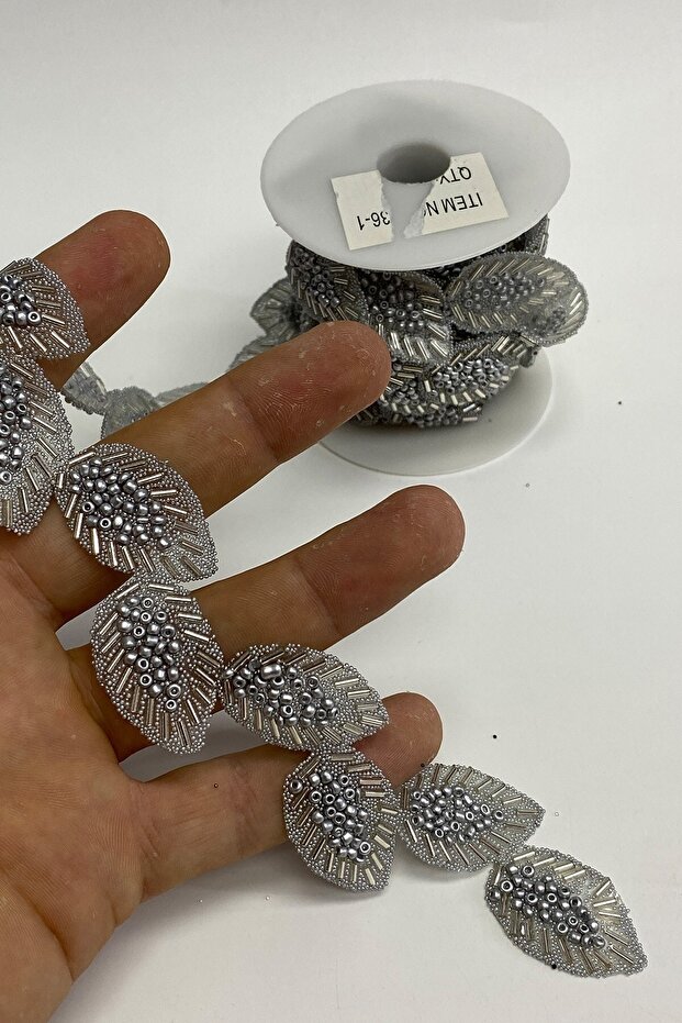 الشمعدان الحجري الملتصق بالحديد بنمط أوراق الشجر - 3