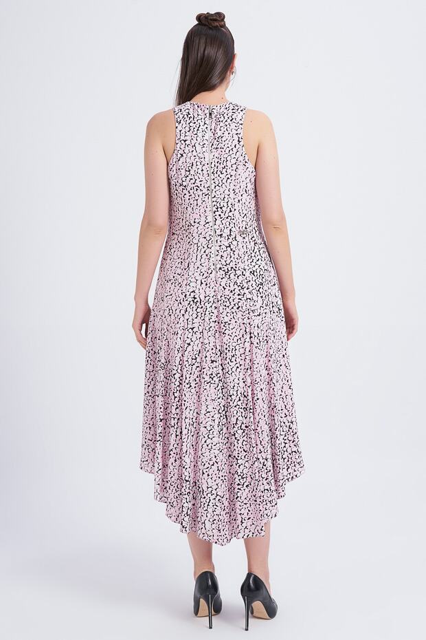 Blz-baskılı Kolsuz Elbise - 3